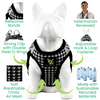 EcoBark Step In Dog Harness - XXXS to Small Breeds- Reflective Soft Mesh Harness for Teacup, Small Dogs and Puppies / Houndstooth
