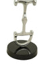 Huntley D Bit Pair of Candlesticks, Pair in Aluminum Silver Finish