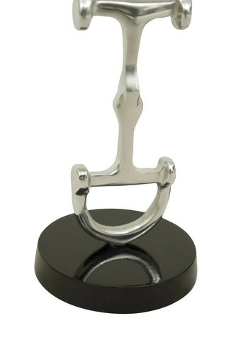 Huntley D Bit Pair of Candlesticks, Pair in Aluminum Silver Finish
