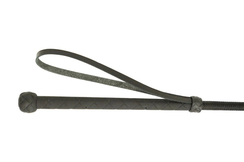 Huntley Equestrian English Riding Crop with Handle, 26 Inches, Black