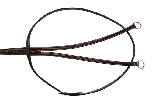 Huntley Equestrian Sedgwick Fancy Stitched Running Martingale, Full Size