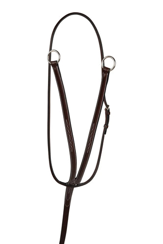 Huntley Equestrian Sedgwick Fancy Stitched Running Martingale, Full Size