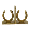Huntley Horse shoe Bookends, Pair, Brass Antique Finish
