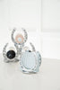 Huntley Horseshoe Napkin Holder, Aluminum Silver Finish