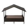 Huntley Pet Rattan Wicker Indoor Outdoor Cabana Raised Pet Bed