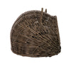 Huntley Pet Wicker Cat Shaped Play House Pet Bed with Cushion