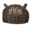Huntley Pet Wicker Cat Shaped Play House Pet Bed with Cushion