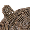 Huntley Pet Wicker Cat Shaped Play House Pet Bed with Cushion