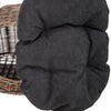 Huntley Pet Wicker Cat Shaped Play House Pet Bed with Cushion