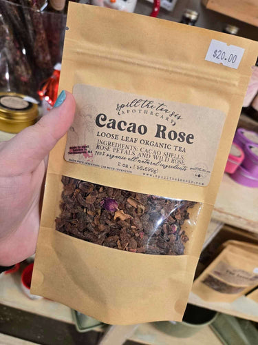 Rose Cacao Loose Leaf Tea | Chocolate Rose Herbal Tea Blend
