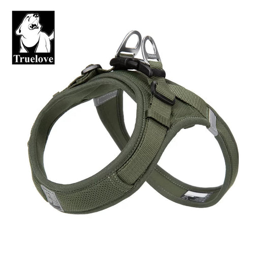 TrueLove TLH3013 Mesh Dog Harness- Moss Green