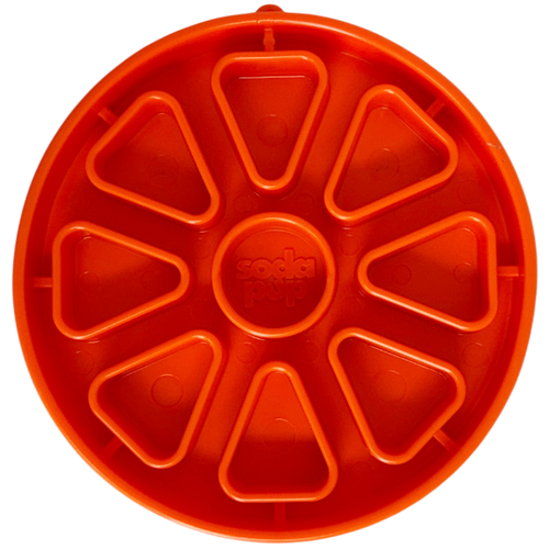 Citrus Softie eTray Shallow Slow Feeder Dog Bowl |  USA Made
