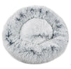 Mr. Peanut's 28 OrthoPlush® Pet Bed - Snowflake White Two Tone