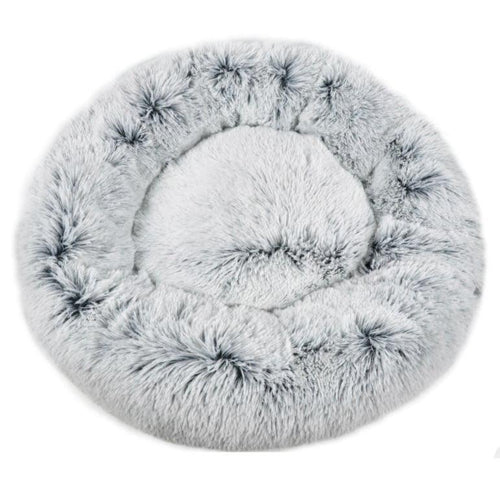 Mr. Peanut's 28 OrthoPlush® Pet Bed - Snowflake White Two Tone