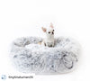 Mr. Peanut's 28 OrthoPlush® Pet Bed - Snowflake White Two Tone