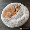 Mr. Peanut's 28 OrthoPlush® Pet Bed - Snowflake White Two Tone