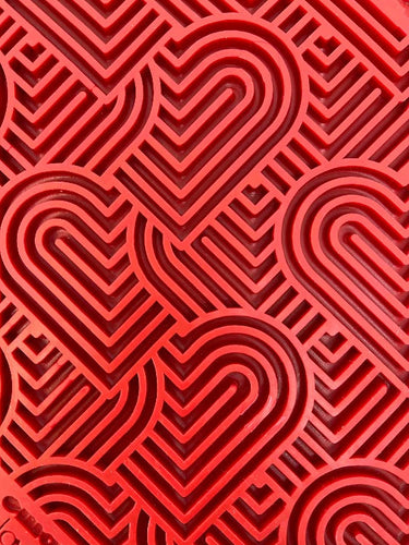 Love eMat - Enrichment Lick Mat for Dogs and Cats| Heart Design | SodaPup
