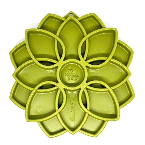 Mandala eTray Shallow Slow Feeder Dog Bowl for Enrichment | USA Made