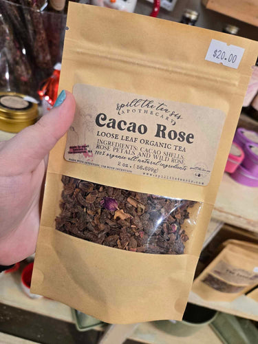 Rose Cacao Loose Leaf Tea | Chocolate Rose Herbal Tea Blend