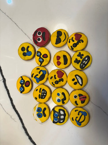 Emoji Peanut Butter Organic Dog Cookies