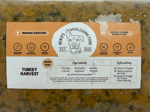 Benji's Wholesome Food - 1lb Turkey