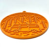 Camp eMat - Enrichment Lick Mat For Dogs and Cats - with Suction Cups | Retro Van Design | USA Made