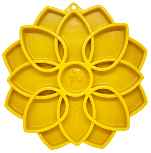 Mandala eTray Shallow Slow Feeder Dog Bowl for Enrichment | USA Made
