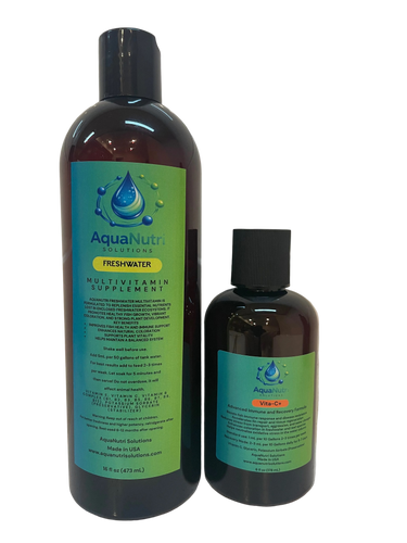 AquaNutri Solutions Freshwater Multivitamin and Vita-C+ 16 oz