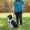 Rubber Infused Nylon Multifunctional Dog Leash for Walking and Running Hands Free