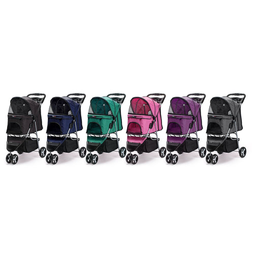 Casual Pet Stroller with a Removable Cup Holder
