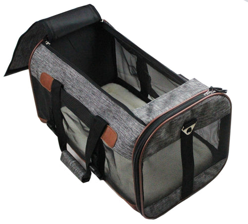 Mr. Peanut's Rhodium Series Mini Size Soft Sided Pet Carrier - Note Sizing in Description