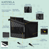 Katziela Dog Back Seat Cover Waterproof Quilted 600D Oxford Fabric, Heavy-Duty Non-Slip Bench Protector for Cars, SUVS & TRUCKS – SINGLE Size, Leaves Space for Passengers.
