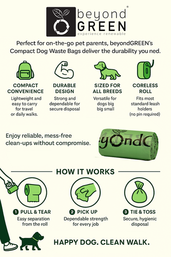 120 Count - Dog Poop Bags
