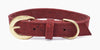Ruby Red Cork Leather Collar