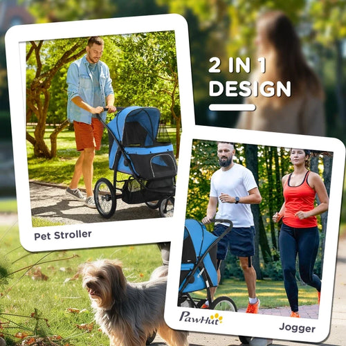 3 Wheels Pet Stroller for Small Dogs and Medium Dogs