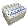 Henlay Jumbo Egg Cartons for 12 Farm Fresh Eggs – Durable & Reusable Egg Carton, 20 or 75 Pack
