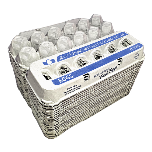Henlay Jumbo Egg Cartons for 12 Farm Fresh Eggs – Durable & Reusable Egg Carton, 20 or 75 Pack
