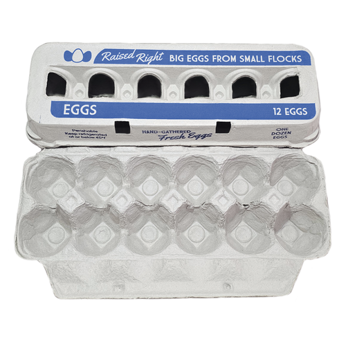Henlay Jumbo Egg Cartons for 12 Farm Fresh Eggs – Durable & Reusable Egg Carton, 20 or 75 Pack