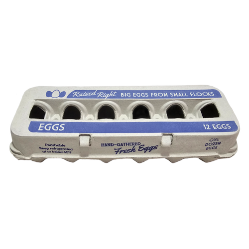 Henlay Jumbo Egg Cartons for 12 Farm Fresh Eggs – Durable & Reusable Egg Carton, 20 or 75 Pack