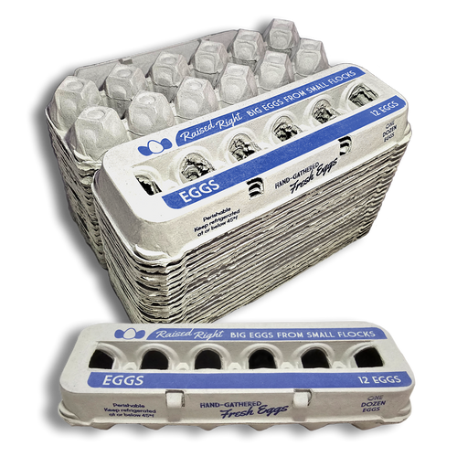 Henlay Jumbo Egg Cartons for 12 Farm Fresh Eggs – Durable & Reusable Egg Carton, 20 or 75 Pack