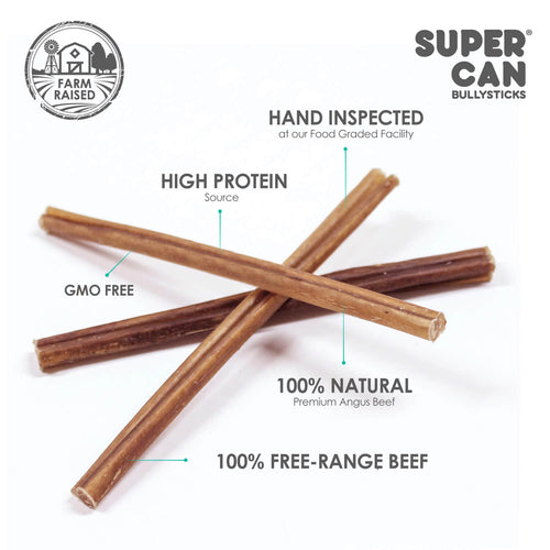 6 Junior Bully Sticks (15-Pack)