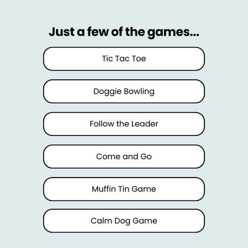 Mental Enrichment Dog Games Deck