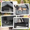 3 Wheel Pet Stroller with Easy One-Click Quick Fold, Mesh Window, Washable Cushion, for Medium Dogs