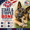 USA-K9 Stars and Stripes Bone Nylon Dog Chew Toy for Aggressive Chewers | USA Made