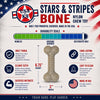 USA-K9 Stars and Stripes Bone Nylon Dog Chew Toy for Aggressive Chewers | USA Made