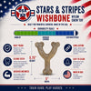 USA-K9 Stars and Stripes Wishbone Nylon Dog Chew Toy for Aggressive Chewers | USA Made
