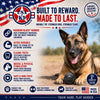 USA-K9 Stars and Stripes Rubber Dog Toy | K9 Handler Reward Toy | Red | USA Made (Copy)