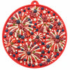 USA-K9 Fireworks Design eMat - Enrichment Lick Mat For Dogs and Cats - with Suction Cups | USA Made
