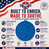 USA-K9 Stars and Stripes Design eMat - Enrichment Lick Mat For Dogs and Cats - with Suction Cups | USA Made