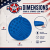 USA-K9 Stars and Stripes Design eMat - Enrichment Lick Mat For Dogs and Cats - with Suction Cups | USA Made